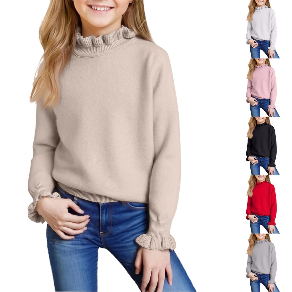 Children's Fashion Casual Cardigan Knitted Long Sleeve  Top