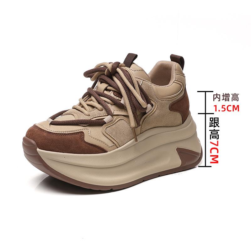 

2025 new personalized dad shoes women s inner heightened women s casual shoes women s shoes versatile platform Forrest Gump shoes 34