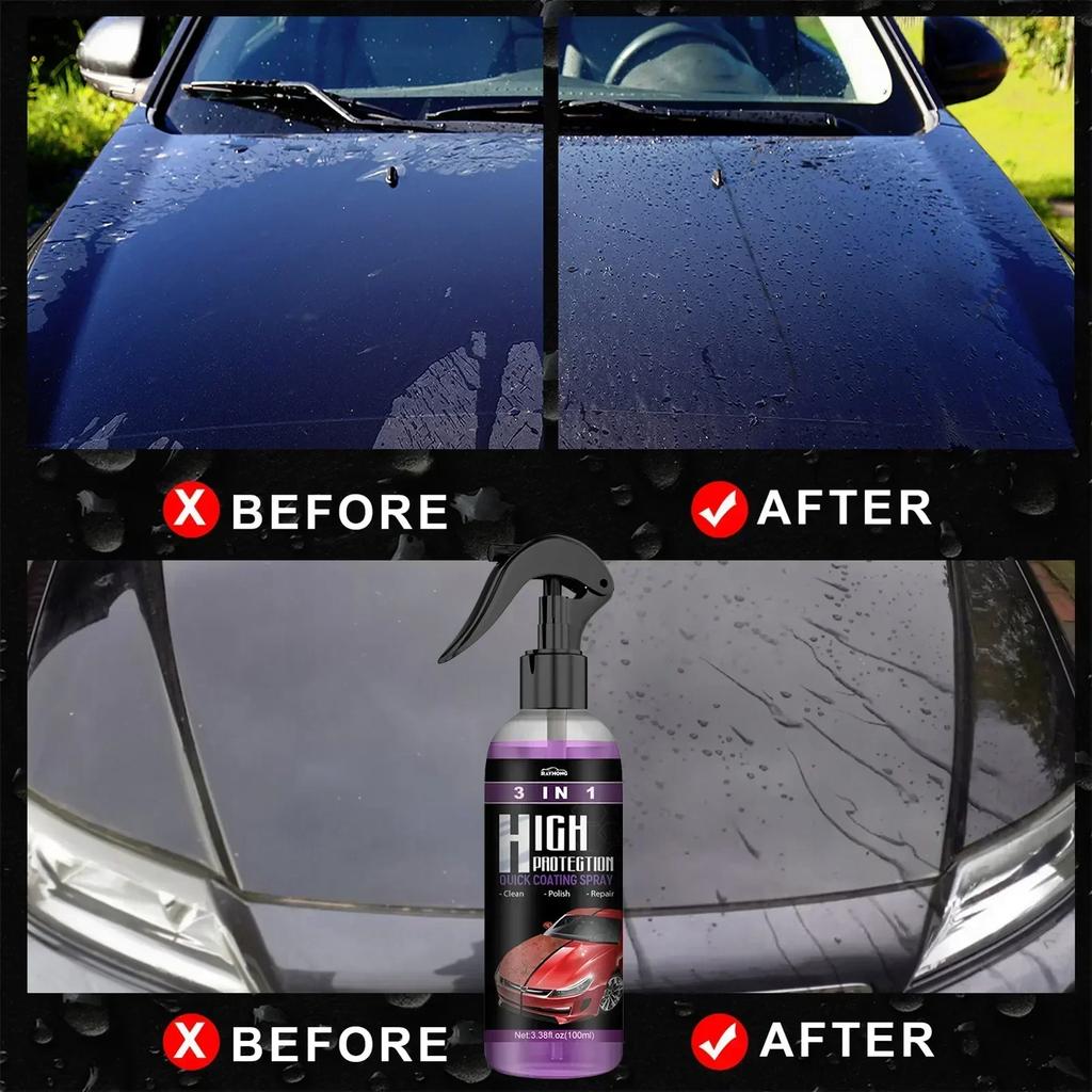 Motorcycle 2 Set 3 In 1 Car Ceramic Coating Spray 100ml Car Paint Scratch Repair Remover Car Nano Spray Car Scratch Repair