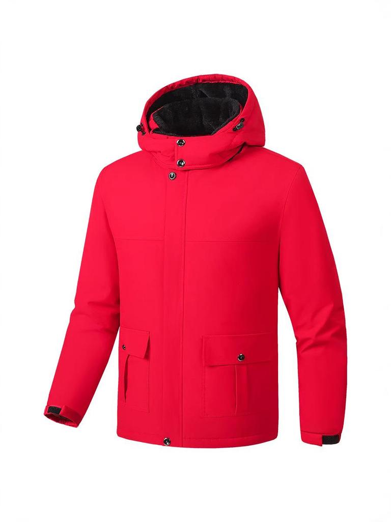 Varm bomullskappa för män i stora storlekar - Tjock, Rymlig, Utomhusjacka (10XL)