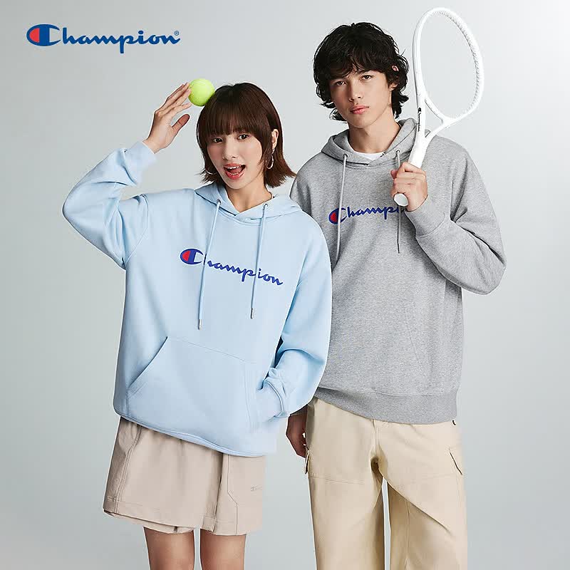 Champion American Letter Print Hooded Sweatshirt