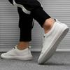 Herren Sneaker Leder Weiße Schuhe Neue Mode Outdoor Laufschuhe Männlich Lässiger Fahrschuh Flats Slipper Weiche Sohle Herrenschuhe
