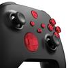 eXtremeRate Metal Red Buttons for Xbox Core Wireless Custom Accessory Kit for Xbox Series X S Aluminum Alloy ABXY and Home Key Replacement Parts