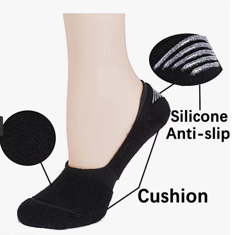 

Женские нескользящие дышащие махровые хлопковые носки - Антизапах, короткие и однотонные M (35-38)