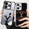 Y-Yellowstones TV Capa de Celular Macia Para Xiaomi Redmi Note 14 15 Pro Plus 13 12 11S 11T 5G 10 9S 9 Galvanoplastia Anti-Queda Fundas