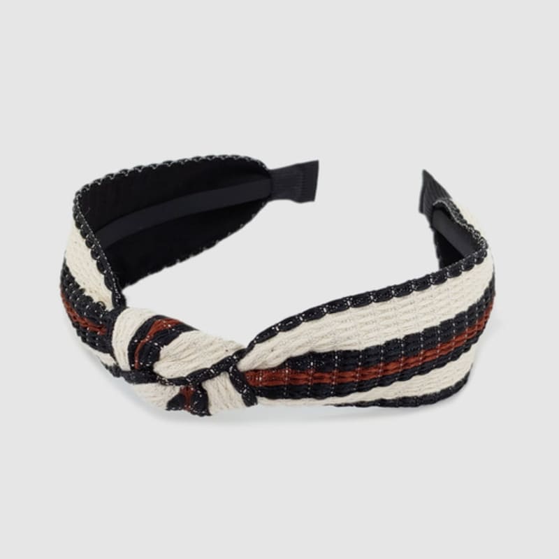 LALA Stripe New Hairband Wine