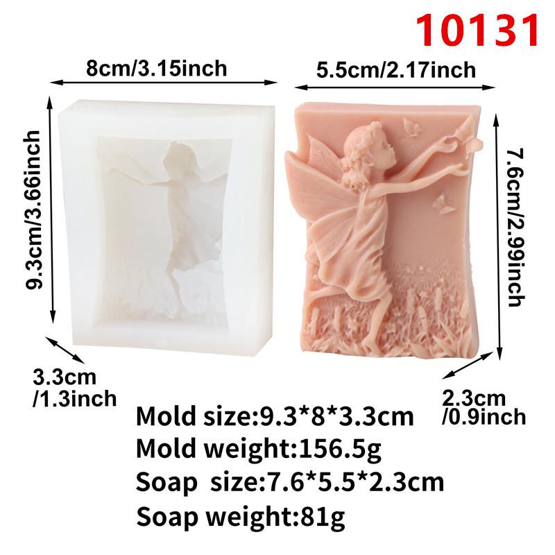 Flower Fairy Soap Mold Butterfly Fairy Spirit Silicone Mold DIY Handmade Soap Bath Bomb Plaster Resin Molds