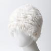 Rabbit Hair Hand-Woven Fur Hat Hat Women'S Versatile Fur Headgear Knitted Hat