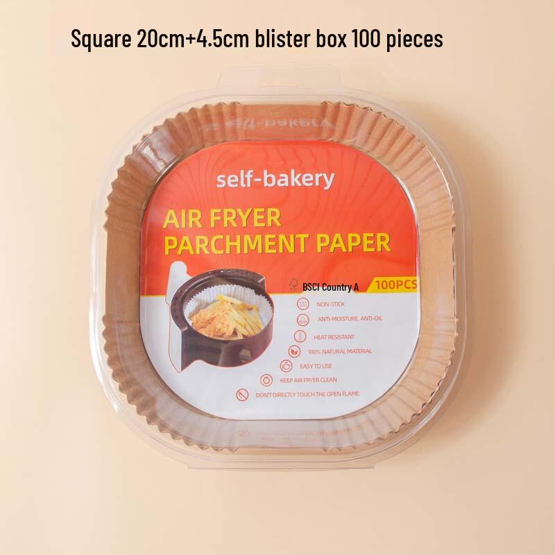 Changbaosen Quadratische Heißluftfritteusen-Pergamentpapier-Einlagen