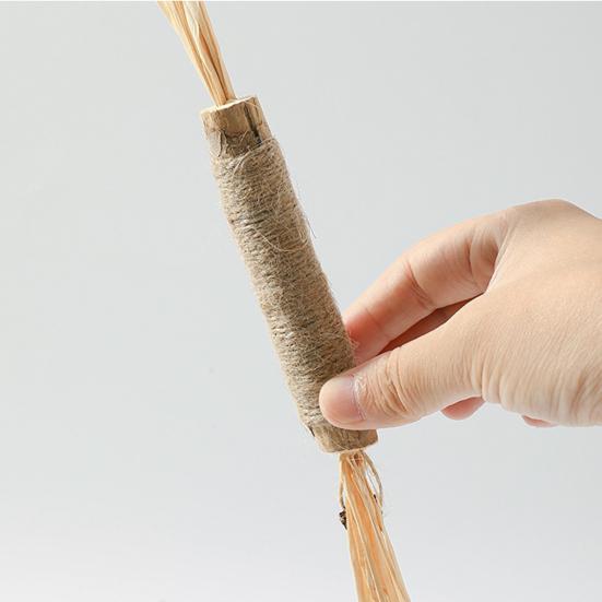 Natural Cat Chew Stick Cats Silvervine Dental Stick Promote Oral Health Bite Resistant Safe Chew Toy Teething Toy for Indoor Kittens