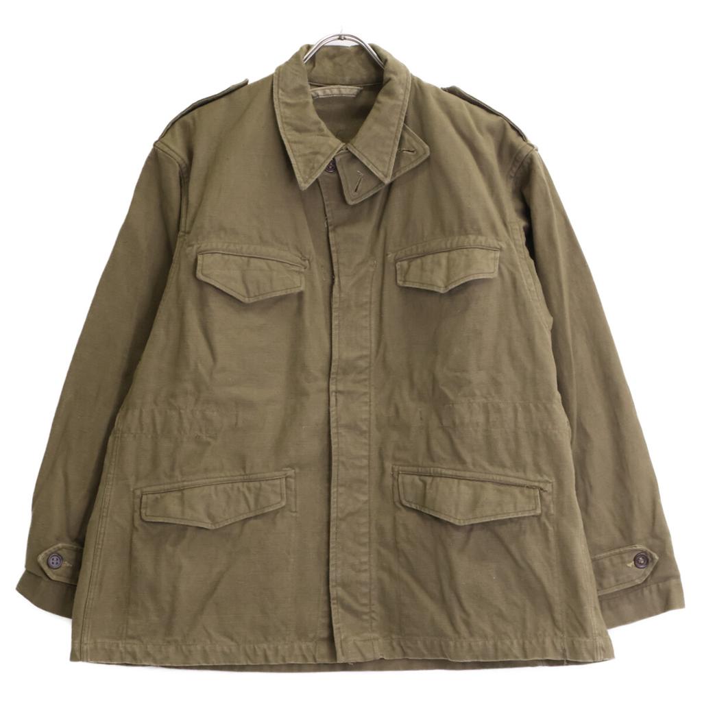 Vintage 1940s French Army Khaki Early Model M-47 Jacket Jacket 26 khakiUsed