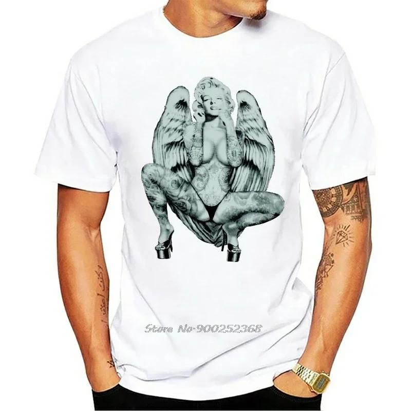 2023 New Design Short Sleeved Men's 100% Cotton Fashion Summer Beauty Print T-shirt Round Neck High Quality Street Fitness