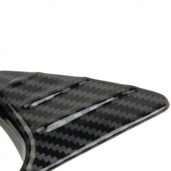 Carbon Fiber Style Front Fog Light Lamp Trim Cover for Mitsubishi Outlander