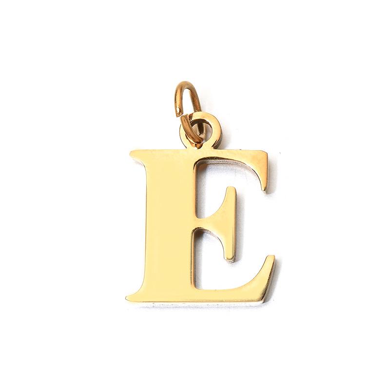 DIY 26-Letter Clavicle Chain Pendant: Personalized Stainless Steel Jewelry with a European and American Design Touch