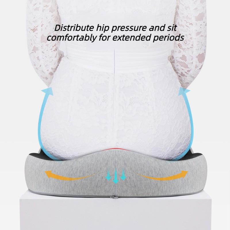 2026 New Ergonomic Memory Foam Tailbone Cushion Breathable Car Seat Pad Suitable for Office Chairs and Non-slip Soft Support