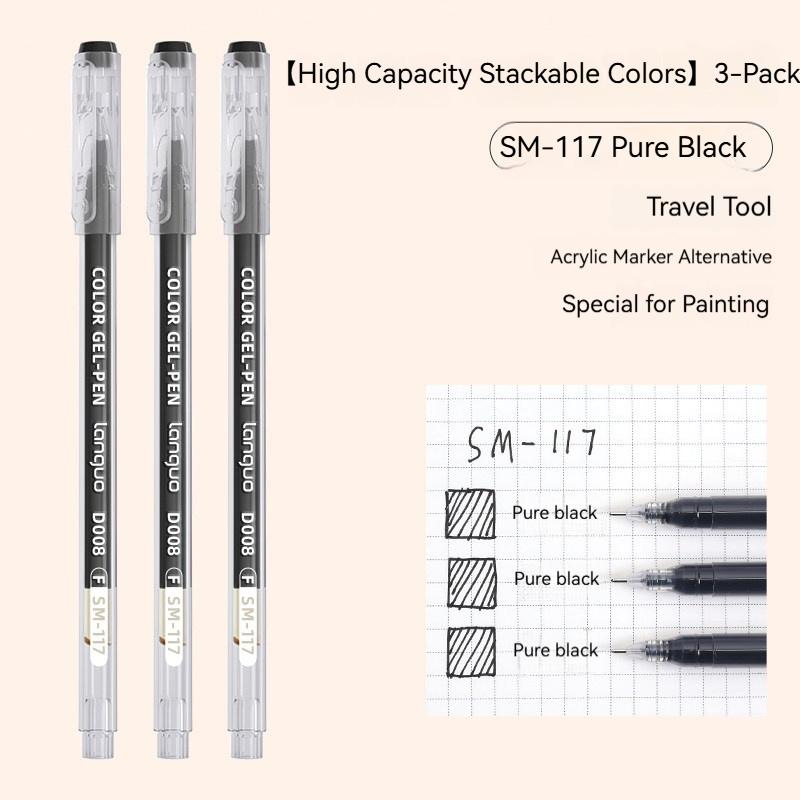

3/6/9/15pcs/Set Languo Artistic Overlayable Skin Color Gel Pens Journaling for Drawing Replacement School Supplies Stationery