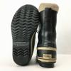SOREL Premium Leather Snow Boots Lined Black size 23.0(USED)