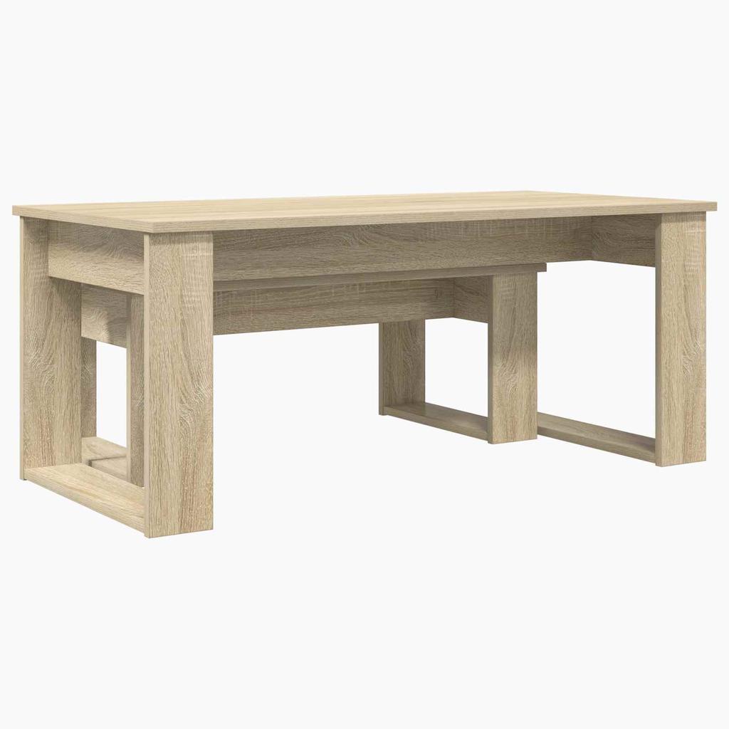 Coffee Table Set 2 Pcs Sonoma Oak Wood Based Material