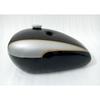 Fit For TRIUMPH T140 BLACK & SILVER PAINTED STEEL FUEL PETROL FUEL TANK+ CAP
