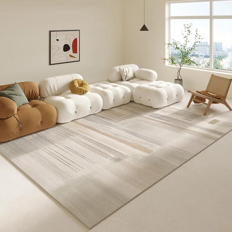 Simple Geometric Ins Line Wind Carpet Living Room Bed In Front of the Large Carpet Easy To Take Care of Non-slip Soft Rug