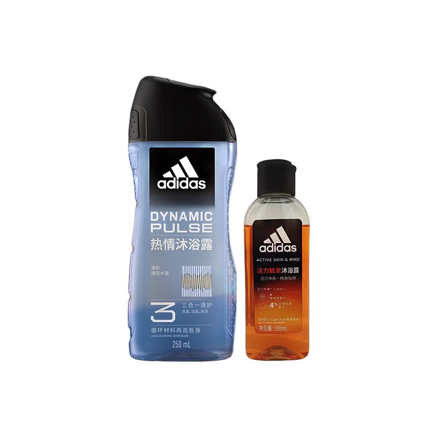 Adidas Passionate Source Динамичное Завоевание Гели для душа Очищающие Успокаивающие Увлажняющие Сандаловый Аромат AD00112