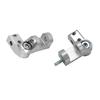 2PC Universal Silver Aluminum Motorcycle Foot Peg Passenger Footpeg Lowering Kit