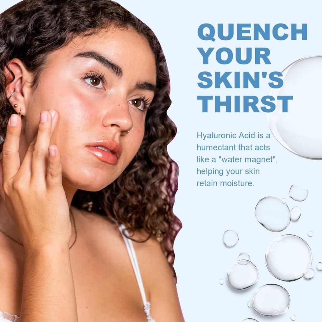 Hyaluronic Acid Serum-With Vitamin-Helps Replenish the Protective Skin Barrier-Deeply Moisture and Smooth Texture,80ml