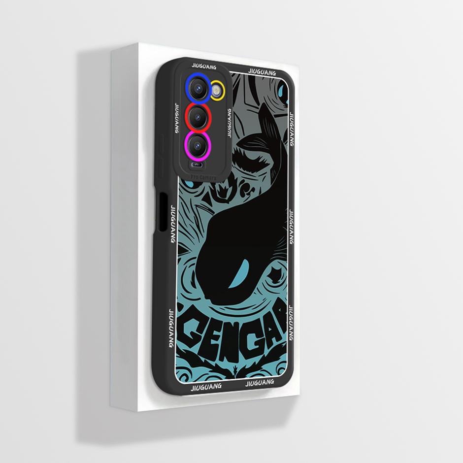 For Tecno Camon 18 18P Case CH6 CH7 Soft Silicone Phone Cover for Camon 18 Camon18 P Camon18P Cases Straight Edge Bumper Fundas