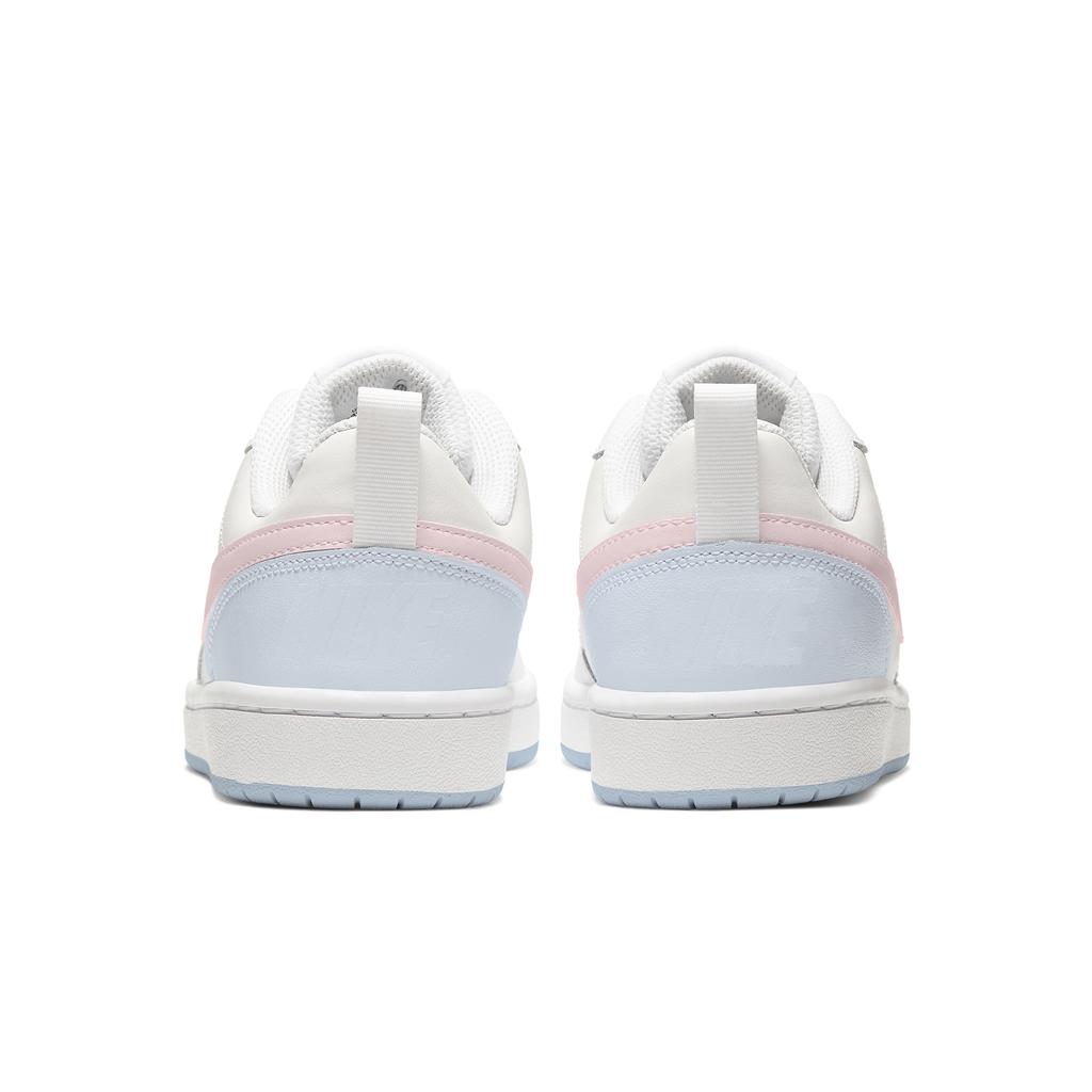 Nike Court Borough Shopping Bag Peekaboo Sea Salt Berry Slip Resistant Abrasion Resistant Low top Skateboard Shoes IQ2725-101(Team2362-S-BOX)