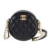 Calfskin Round Bag Crossbody Bag Mini Women's Black AP2191-B05481-94305