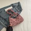Cotton Bow Knot Shoulder Bag For Women, Chic Crossbody Purse, Minimalist Handheld Tote KTB