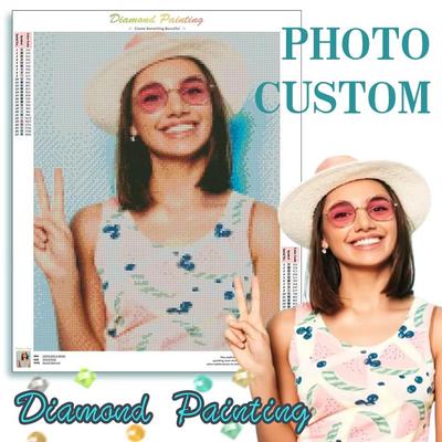 Diamond Painting Kits For Adults Artwork Customize Your Own Picture Embroidery Home Decor Picture Of Rhinestones Diy Gif