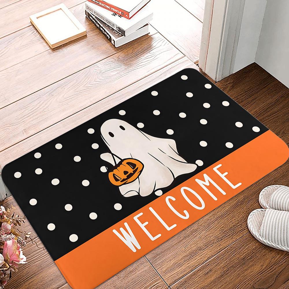 Halloween Pumpkin Welcome Welcome Mat Carpet For Kitchen Bedroom Living Room Entrance Rug Home Decor Doormat