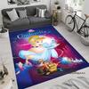 Tappeto con motivo fiabesco di Cenerentola, adatto per soggiorno, camera da letto, comodino, bagno, antiscivolo, adatto per bambina'