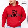 I'm Ok Broken Print Men Women Hoodies Sweatshirts Casual Clothing Fashion Hooded Sportwear I'm Ok Broken Personality Sweatshirts
