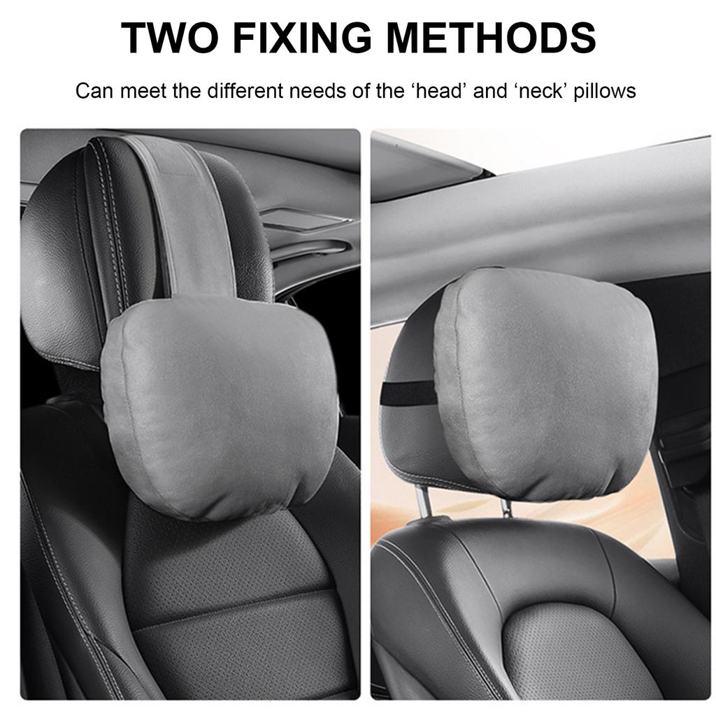 Ergonomic Automotive Vehicle Neck Pillow with Soft Cover Breathable Headrest Support Seats Cushion for Comfortable Drive