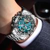 POEDAGAR Fashion Luxury Men Watch Automatic Date Week Man Wristwatch Hollow Tourbillon Mechanical Stainless Steel Men's Watches