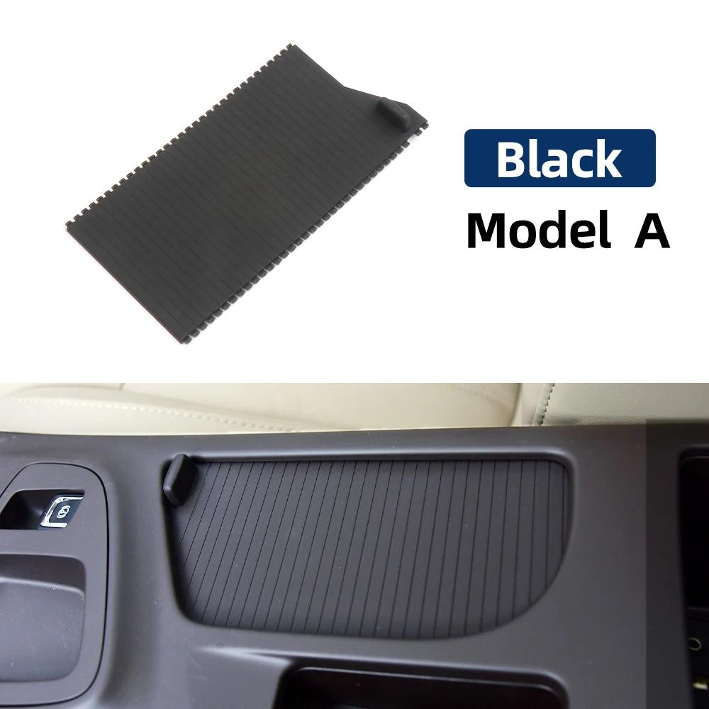 For Buick Regal Center Console Water Cup Holder Slide Roller Blind Cover Curtain Accessories 2009-2015 22743354 Black Brown Black- 1 piece