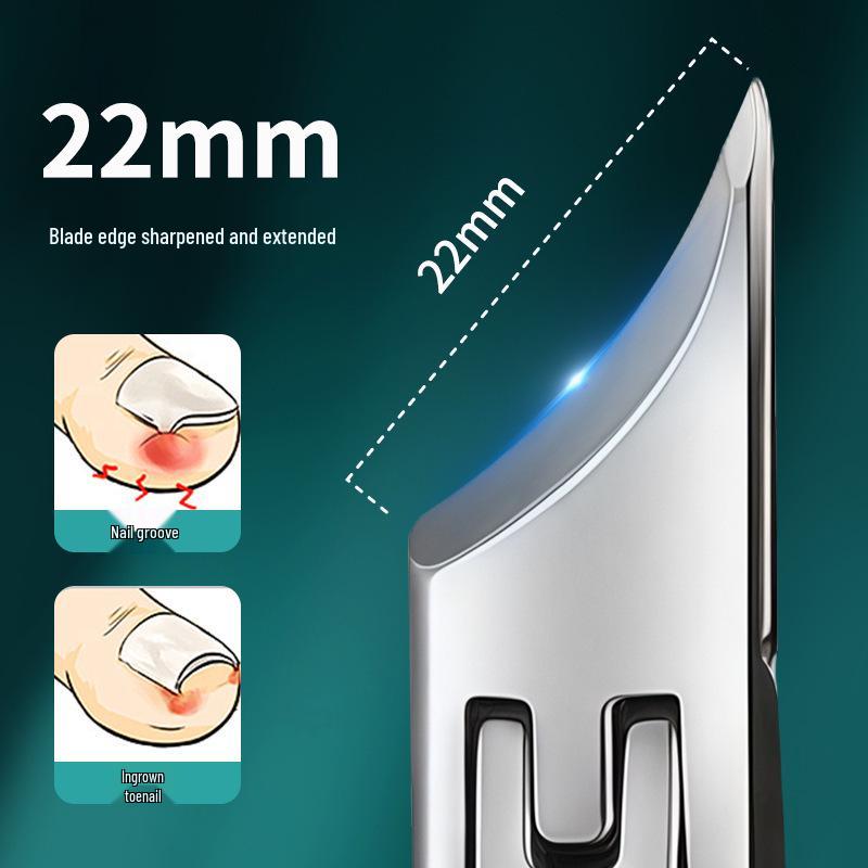 Large Anti-Splash Slanted Edge Nail Clippers for Precise Trimming