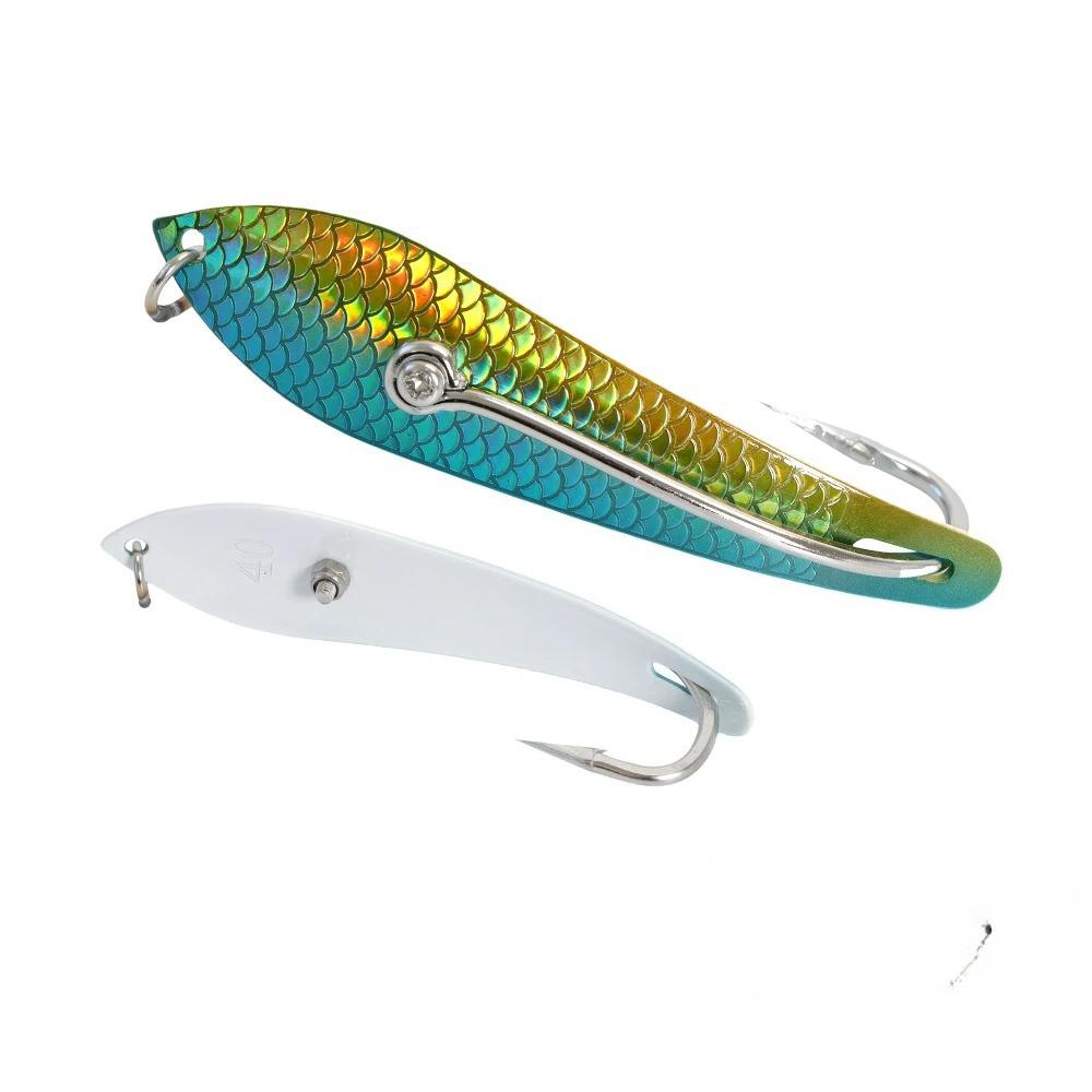 Colorful Electroplated Large Sequin Fishing Hook for Deep Sea Trolling