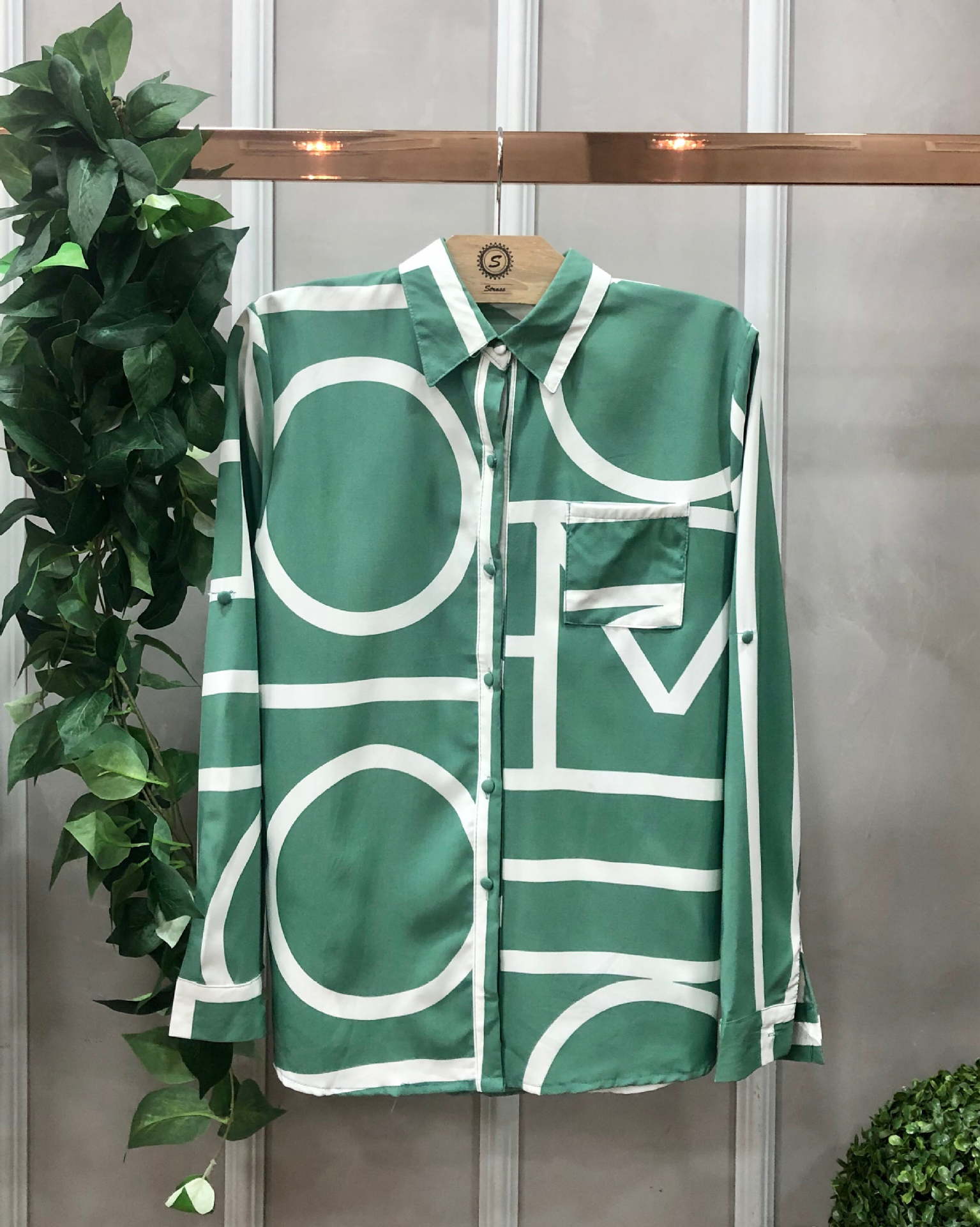 

Женская блузка с принтом на пуговицах, рубашка с длинным рукавом для женщин 2XL