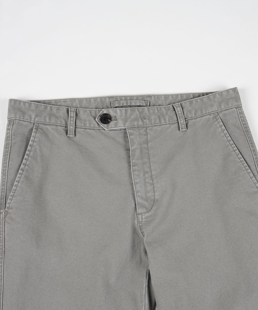 BIRBANTE Garment-Washed Spandex Chino Pants - Greige