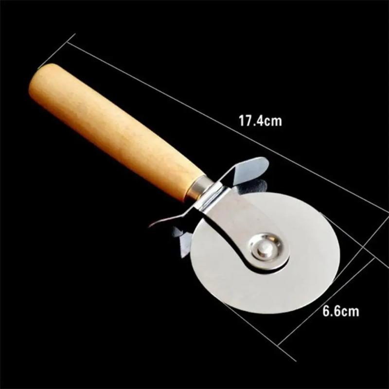 

Stainless Steel Pizza Slicer round Pizza Wheel with Non-slip Handle Pastry Cutter Roller Dough Divider Kitchen Cutting Machine зелений