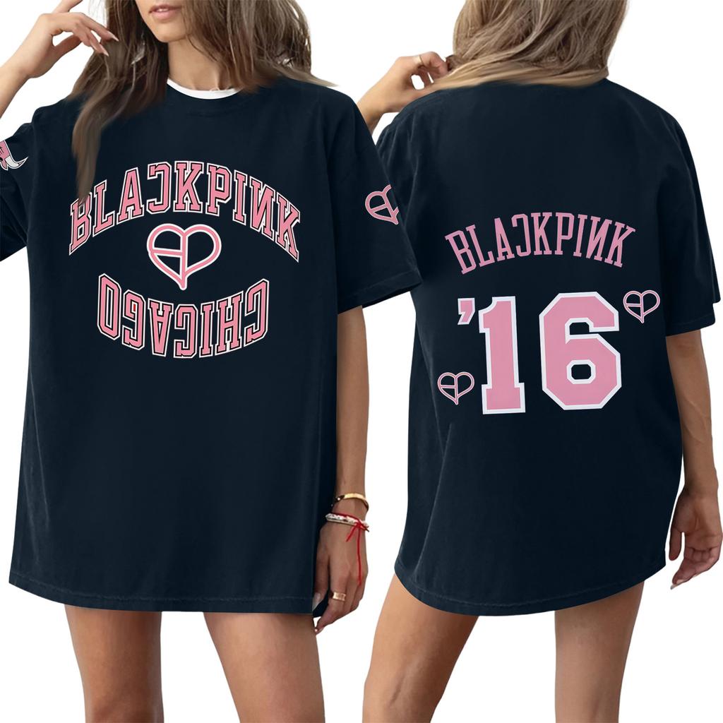 Women's Round Neck Printed Short-sleeved T-shirt Top