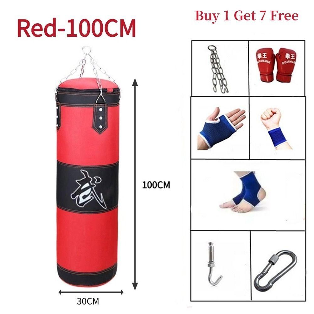 Oxford Cloth Boxing Sandbag PU Leather Training Bag Durable Punching Bag  Adult Kids