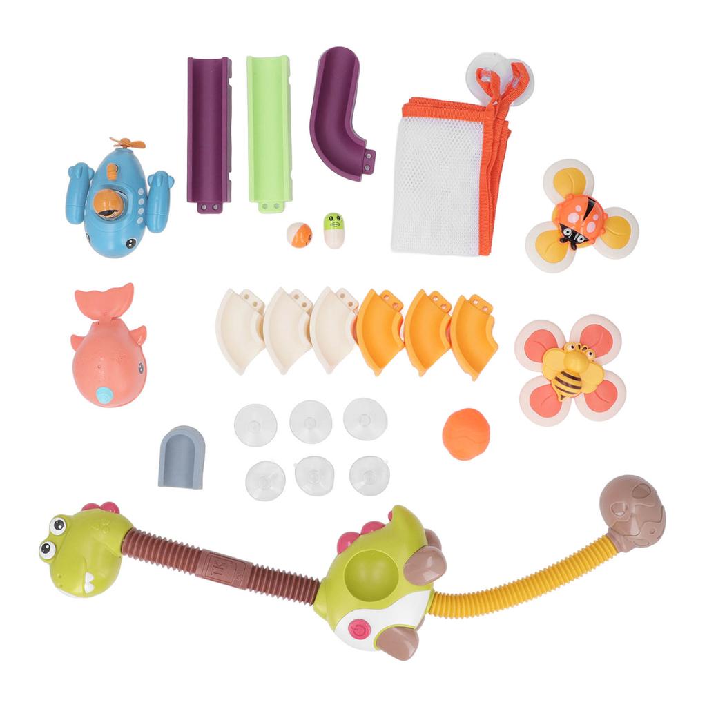 Dinosaur Bathing Toy BPA Free 360 Degrees Rotating Automatic Circulation Water Pipe Dinosaur Bath Shower