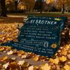 Brother Gift Blanket from Sister, Birthday Present for Home Room Decoration, Soft Flannel Cozy Throw
