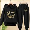 Children'S 3-12Years Old Boys And Girls Autumn And Winter Warm Suits,Cartoon And Fun Printed Sportswear,Long Pants And Hoodies