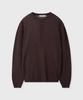 KIIMUIR Washable Cool Touch Henley Neck Crop Knit_Brown