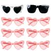 Bachelorette Party Sunglasses Bride To Be Bridesmaid Gift Wedding Bridal Shower Decor Black White Square Heart Shaped Glasses
